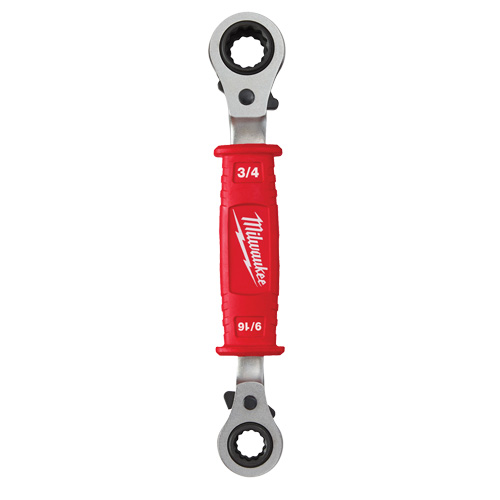 Lineman's 4-in-1 Insulated Ratcheting Box Wrench Les Distributions ICE