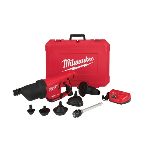 Trousse de pistolet &agrave; air de nettoyage de drain M12 Airsnake, &eacute;lectrique Les Distributions ICE