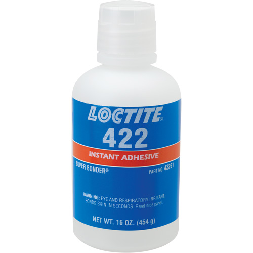Adh&eacute;sif instantan&eacute; 422 Super Bonder, Transparent, Bouteille, 16 oz Les Distributions ICE