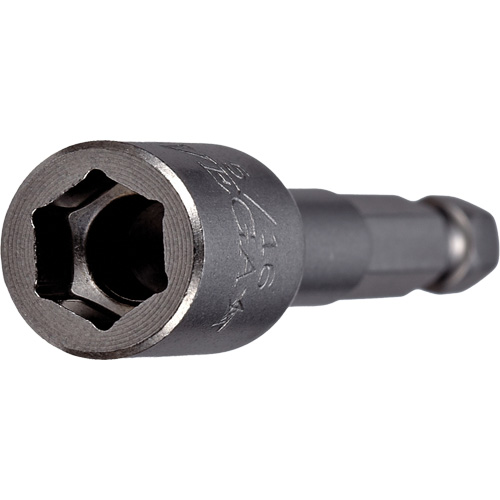 Nutsetter, 3/8" Tip, 1/4" Drive, 2-9/16" L, Non-Magnetic Les Distributions ICE