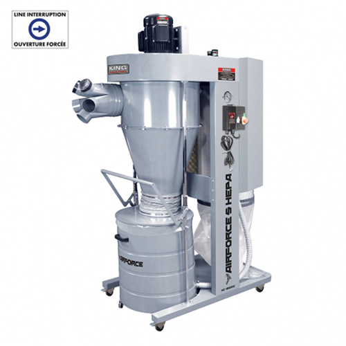 Cyclone Dust Collector, 35" x 65-1/2" x 91-5/8" Les Distributions ICE