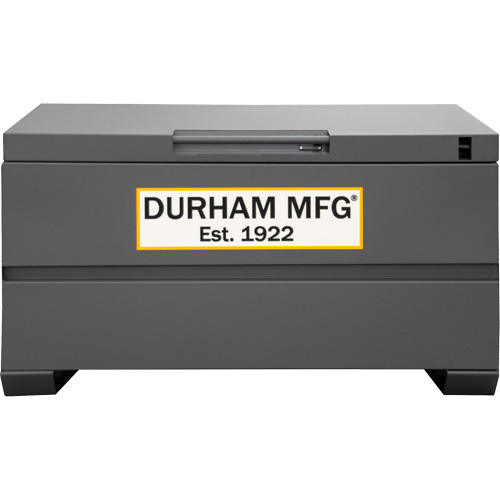 Jobsite Storage Box, 48" x 24" x 27-13/16", Steel, Grey Les Distributions ICE