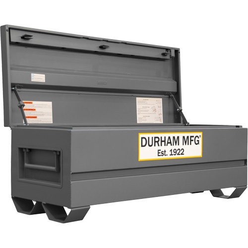 Boîte de rangement pour le chantier, 60" x 24" x 22-3/4", Acier, Gris Les Distributions ICE