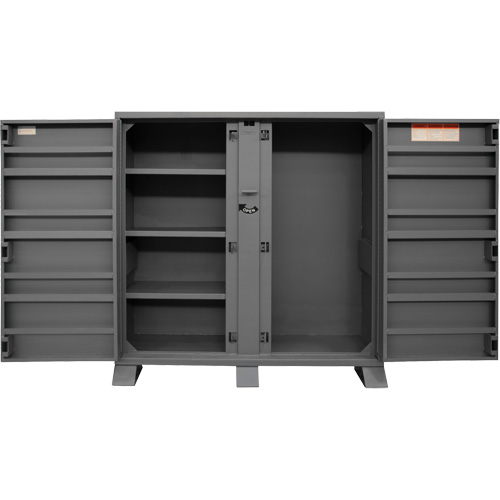 Jobsite Storage Shelving Cabinet, Steel, 47.5 Cubic Feet, Grey Les Distributions ICE