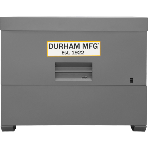 Piano Style Jobsite Storage Box, 60-1/2" W x 34-3/4" D x 49-3/8" H, Grey Les Distributions ICE