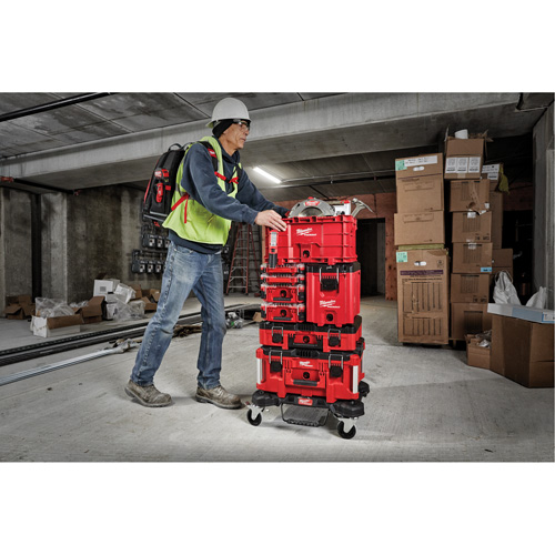 Packout Compact Tool Box, 10" x 16-1/5" x 13", Black/Red Les Distributions ICE