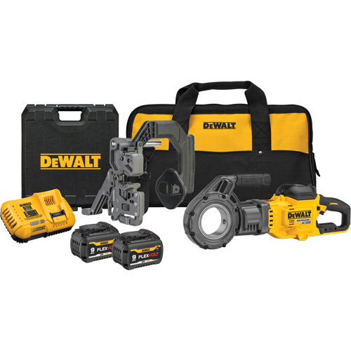 Trousse de fili&egrave;re &agrave; tuyaux sans fil FlexVolt Max*, 30 tr/min, Filetage de la tige 1/2" - 2" Les Distributions ICE