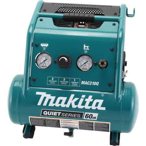 Quiet Series Air Compressor, Electric, 2 Gal (2.4 US Gal), 135 PSI, 120/1 V Les Distributions ICE