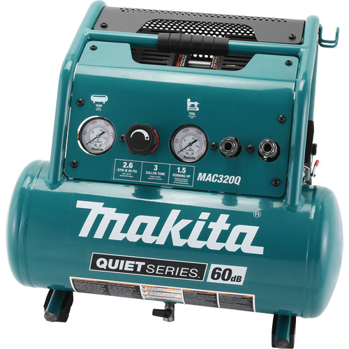 Compresseur d'air s&eacute;rie Quiet, &eacute;lectrique, 3 gal. (3,6 gal. US), 135 PSI, 120/1 V Les Distributions ICE