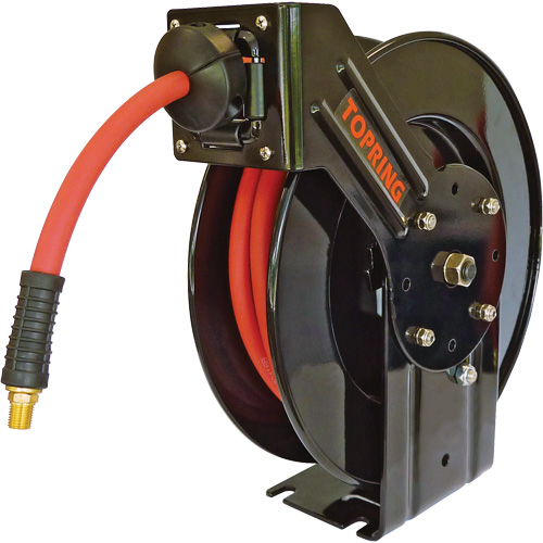 Topreel/Airflex Hose Reel, Air/Water, 3/8" x 65', Single Hose, 250 PSI Les Distributions ICE