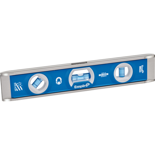 Torpedo Level, 10" L, Aluminum, 1 Vials, Magnetic Les Distributions ICE
