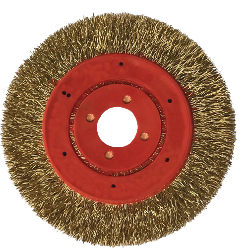 No Throw Partial Encapsulated Wire Wheel, 3" Dia., 0.012" Fill, 1/4" Arbor Les Distributions ICE