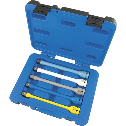 JTLE-5S Torque Limiting Impact Extension Set, 1/2" Drive, 65 ft-lbs./80 ft-lbs./100 ft-lbs./120 ft-lbs./140 ft-lbs. Torque, Multiple Les Distributions ICE