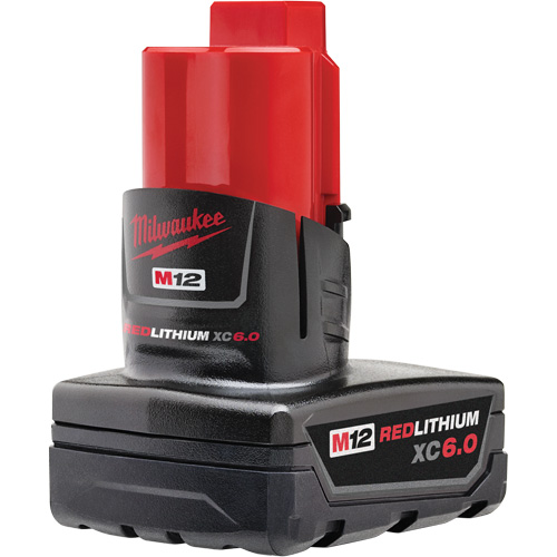 Bloc-piles M12 Redlithium XC 6.0, Lithium-ion, 12 V, 6 Ah Les Distributions ICE