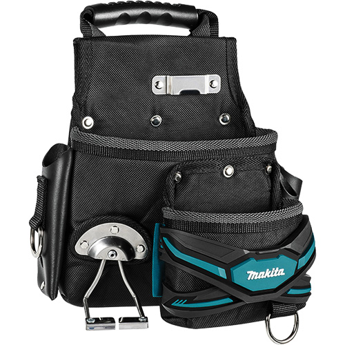 TH3 Roofer & General-Purpose Pouch, Multiple Tool Holder, Leather/Polyester/Polypropylene, 2 Pockets Les Distributions ICE