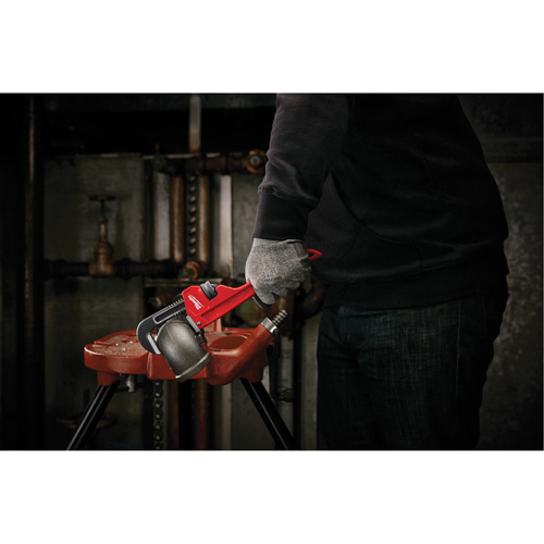 Cl&eacute; &agrave; tuyau, Cap des m&acirc;choires 1-1/2", Longueur 10", Fini Rev&ecirc;tement en poudre, Prise Ergonomique Les Distributions ICE