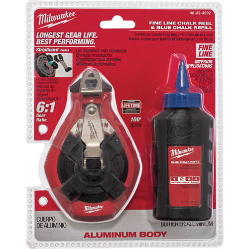 Trousse de cordeau &agrave; craie pour ligne fine Les Distributions ICE