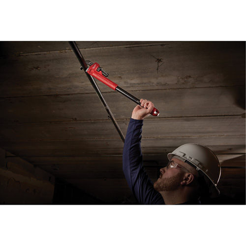 Cl&eacute; &agrave; tuyau adaptable Cheater, Cap des m&acirc;choires 2-1/2", Longueur 18"/24"/10", Fini Rev&ecirc;tement en poudre, Prise Ergonomique Les Distributions ICE