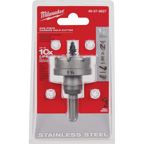One-Piece Carbide Hole Cutters, 1-1/2", 3/16" Depth of Cut Les Distributions ICE