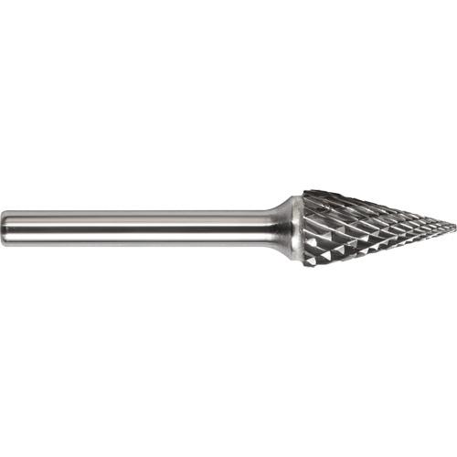DRILLCO Magnum Double Cut Solid Carbide Burr, SM-3, 1/4" Dia., 1/4" Shank, 1" Depth of Cut Les Distributions ICE
