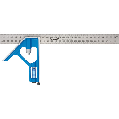 True Blue&reg; Combination Square, 12" L, Stainless Steel, Plain Les Distributions ICE