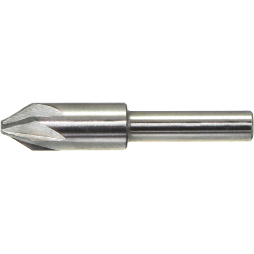 Fraise sans broutage DRILLCO, 1/4", Acier rapide, Angle de 60°, 6 cannelures Les Distributions ICE