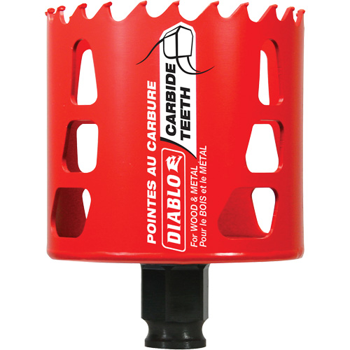 Scie cloche pour bois et m&eacute;tal, 2-3/4", Profondeur de la coupe 2-3/8", Carbure Les Distributions ICE