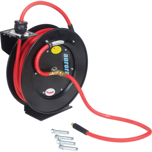 Hose Reel, Air/Water, 1/2" x 50', Single Hose, 300 psi Les Distributions ICE