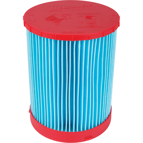 Large Wet/Dry Vacuum High-Efficiency Filter, Cartridge, Fits 12 US gal./9 US gal./6 US Gal. Les Distributions ICE
