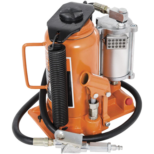 Cric-bouteille super robuste, 20 tonne(s), Air comprim&eacute;/hydraulique, 20" Hauteur &eacute;lev&eacute;e Les Distributions ICE