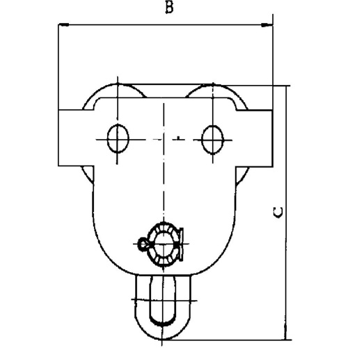 Heavy-Duty Manual Trolley - SBT Series, 22000 lbs. (10 tons) Les Distributions ICE