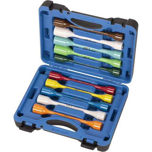 JTLS-1210S Torque Limiting Socket Sets, 1/2" Drive, 65 ft-lbs./80 ft-lbs./100 ft-lbs./120 ft-lbs./140 ft-lbs./45 ft-lbs./135 ft-lbs. Torque, Multiple Les Distributions ICE