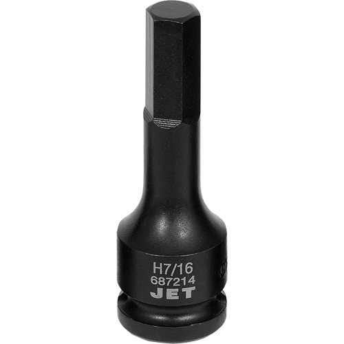 Impact Socket Bits, Hex, 7/16" x 1/2" Drive Les Distributions ICE