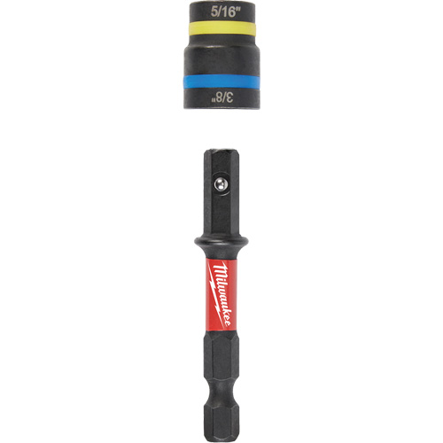 Tourne-&eacute;crous 2-en-1 Shockwave Impact Duty Quik-Clear, 5/16"/3/8" prise, 2-1/2" lo, Magn&eacute;tique Les Distributions ICE