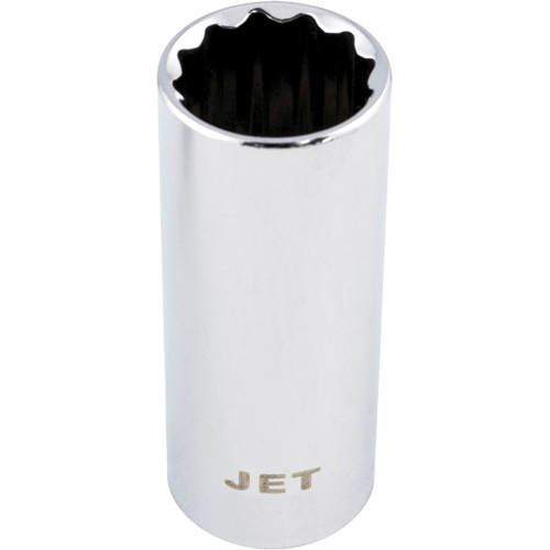 Chrome Socket, 10 mm, 1/4" Drive, 12 Points, Deep Les Distributions ICE