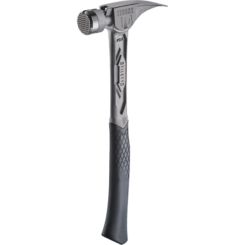 Marteau de charpente en titane meul&eacute; TIBONE, 14 oz, Prise en Acier plein, 15-1/4" lo Les Distributions ICE