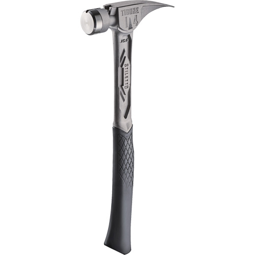 Marteau de charpente en titane lisse TIBONE, 14 oz, Prise en Acier plein, 15-1/4" lo Les Distributions ICE