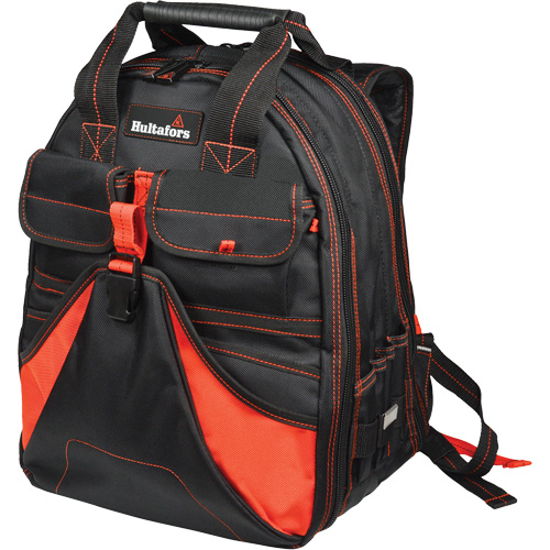 Deluxe Tool Backpack, Black/Red, Ballistic/Polyester Les Distributions ICE