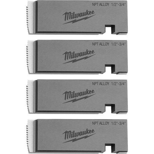 Fili&egrave;res de filetage pour tuyaux universel NPT, Pour tuyau de 1/2"-3/4", Alliage Les Distributions ICE