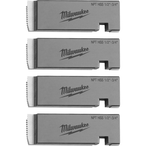 Fili&egrave;res de filetage pour tuyaux universel NPT, Pour tuyau de 1/2"-3/4", Haute vitesse pour acier inoxydable Les Distributions ICE