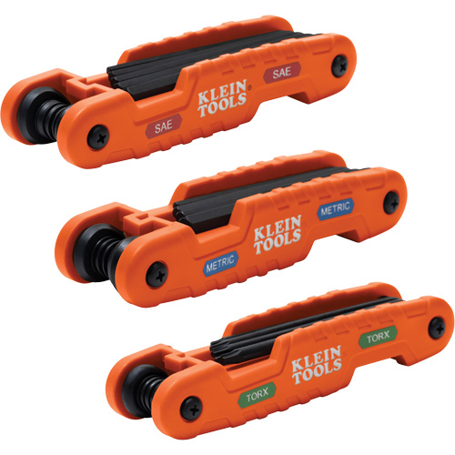 Jeu pliant de cl&eacute;s hexagonales Pro, 31 mcx, M&eacute;trique & imp&eacute;rial/Torx Les Distributions ICE