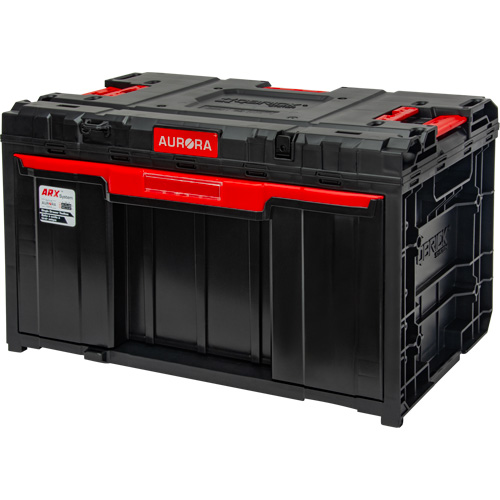 Arx&reg; Single Drawer Toolbox, 11-1/5" W x 18-3/10" D x 9-1/10" H, Black/Red Les Distributions ICE