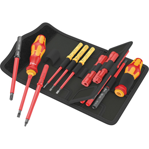 Jeu de tournevis isol&eacute;s pour vis fendues, 1000 V, 18 Mcx Les Distributions ICE