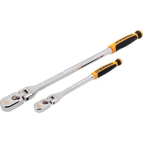 1/4" & 3/8" Drive 120XP Dual Material Flex Handle Teardrop Ratchet Set Les Distributions ICE