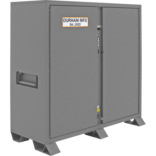 Jobsite Storage Cabinet, Steel, 47.5 Cubic Feet, Grey Les Distributions ICE