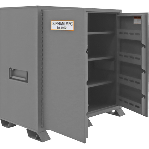 Jobsite Storage Cabinet, Steel, 59 Cubic Feet, Grey Les Distributions ICE