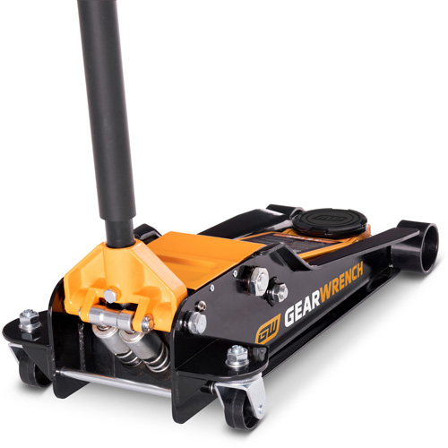 Low Profile Floor Jack, 3.5 Ton(s) Capacity, 3-3/4" Lowered, 21-3/4" Raised, Manual Hydraulic Les Distributions ICE