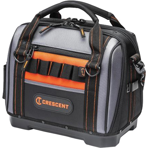 Sac ouvert de 14" pour outils d'ouvrier, Polyester, 32 pochettes, Noir/Gris Les Distributions ICE