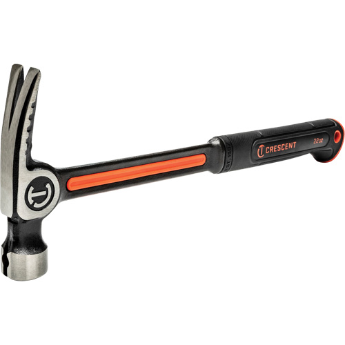 Marteau de charpente en acier avec face meul&eacute;e, 22 oz, Prise en Acier plein, 16" lo Les Distributions ICE