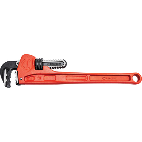 Cl&eacute; &agrave; tuyau &agrave; m&acirc;choires K9, Cap des m&acirc;choires 2-7/8", Longueur 18", Fini Rev&ecirc;tement en poudre, Prise Ergonomique Les Distributions ICE